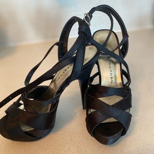 Satin platform Heels